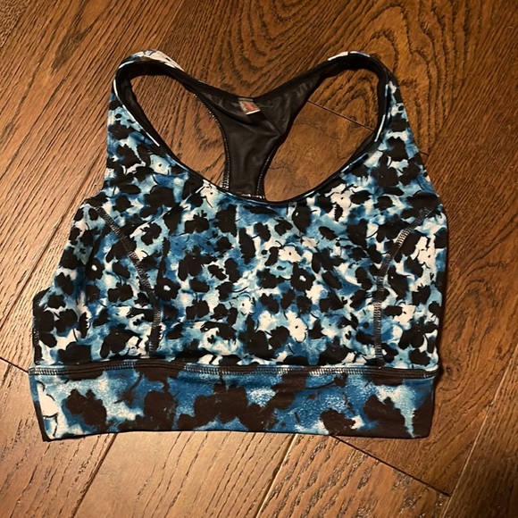 Women’s blue Tye-dye sports bra/swim top FP movement Small - Picture 1 of 5